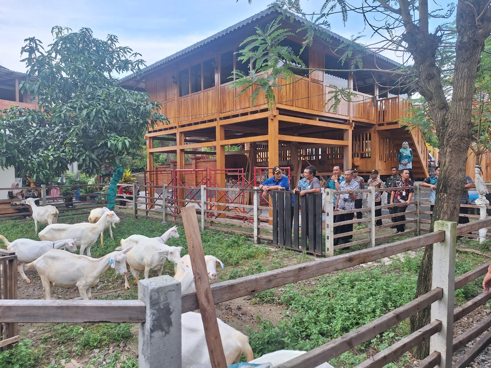 Kunjungan Pj. Bupati Cilacap Drs. Mohamad Arif Irwanto, M.Si. ke Peternakan Akar Rumput di Desa Tayem Timur, Kecamatan Karangpucung